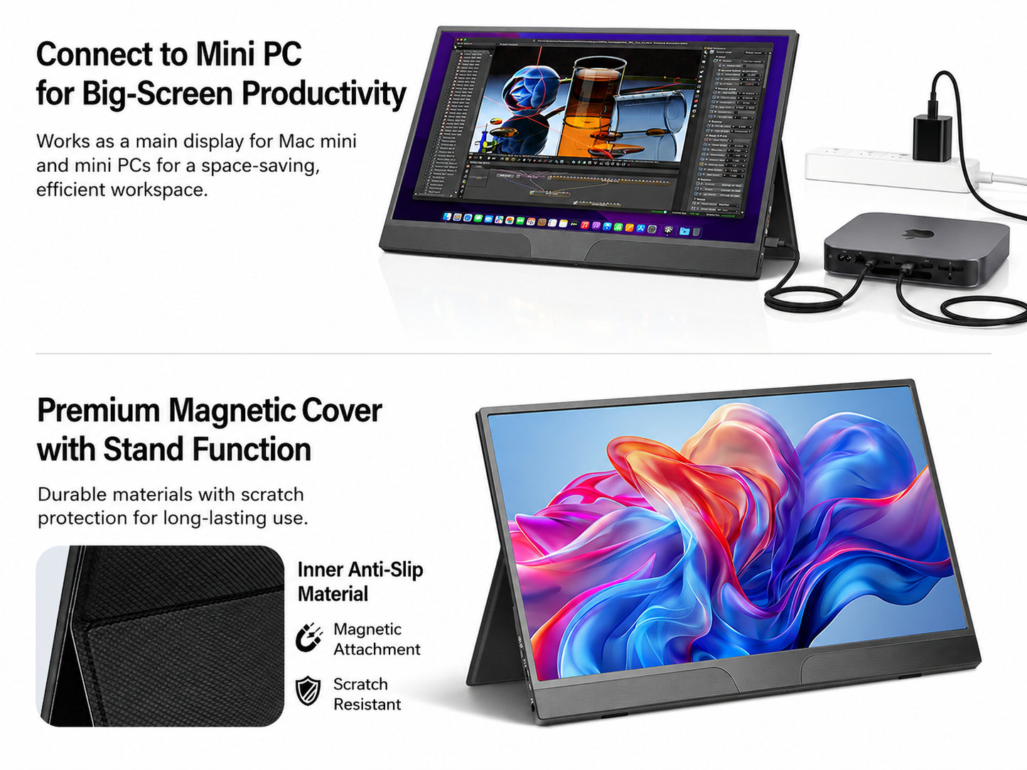 Intehill T15PA จอคอม สัมผัสหน้าจอ15.6 นิ้ว FHD 1080p (1920×1080) 60Hz IPS จอแยก Touchscreen