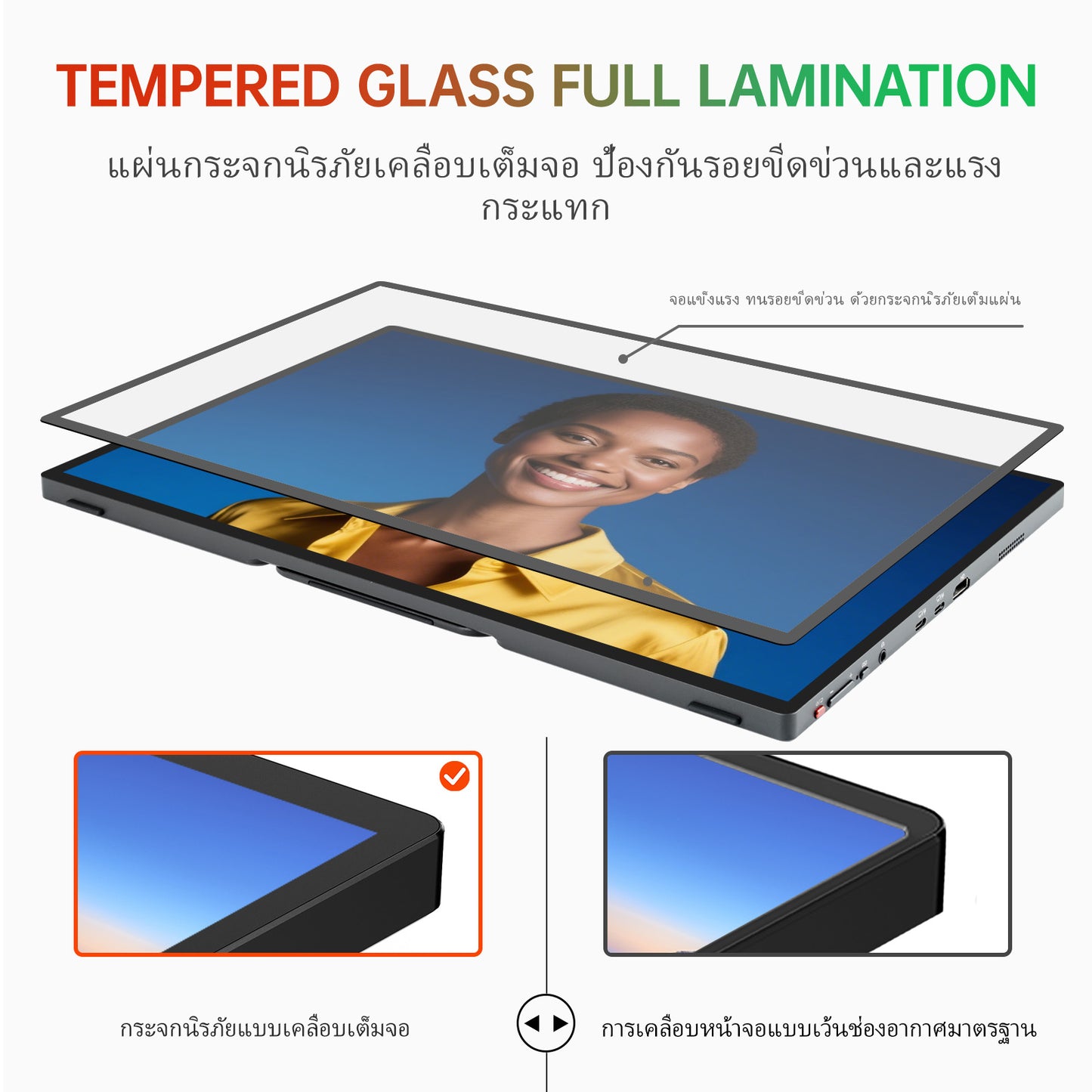 Intehill Q14ZA ไม่สัมผัสหน้าจอ จอมอนเตอร์ 14 นิ้ว QHD 2.5K (2560×1600) 60Hz IPS จอเชื่อมโน๊ตบุ๊ค