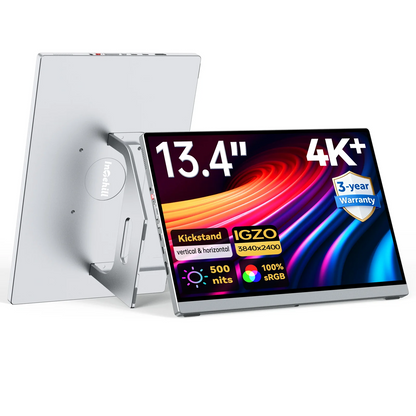 Intehill U13ZC จอแยกพกพา ไม่สัมผัสหน้าจอ 13.4 นิ้ว 4K+ (3840×2400) 60Hz IGZO No Touch screen