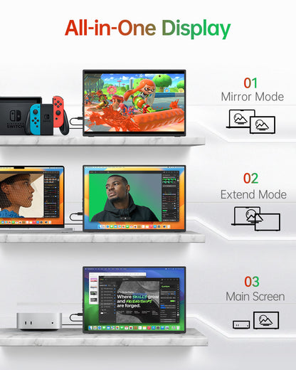 Intehill F16ZB จอแยกพกพา 16 นิ้ว FHD+ (1920×1200) 120Hz IPS