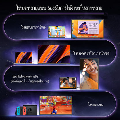 Intehill F13NA จอมอนเตอร์พกพา 13.3 นิ้ว FHD 1080p (1920×1080) 60Hz OLED จอแยก