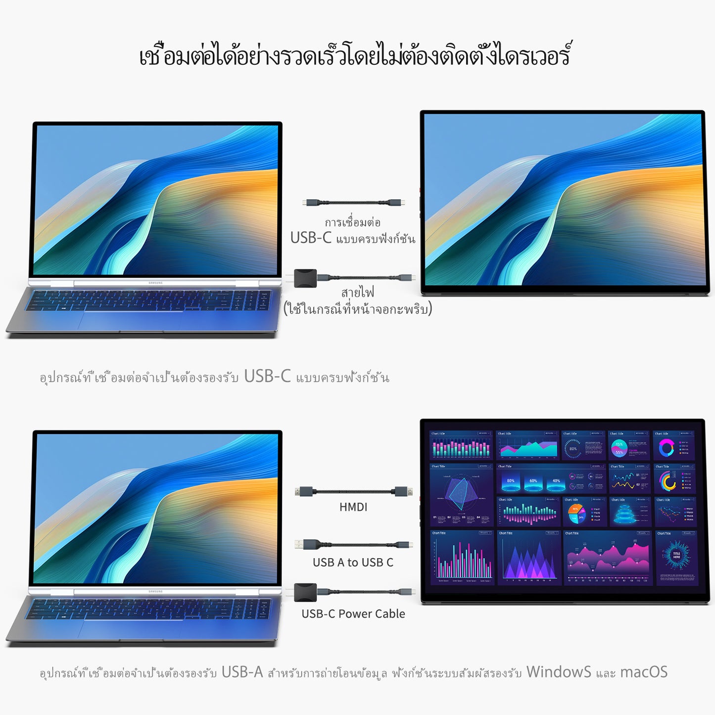 Intehill T16PB/สีดำ จอคอมพกพา FHD 1200P 16 นิ้ว (1920×1200) FHD 120Hz IPS หน้าจอสัมผัส Touchscreen
