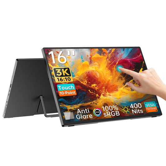 Intehill U16ZT จอคอมพกพา 3K 16 นิ้ว (3072×1920) 60Hz IPS หน้าจอสัมผัส